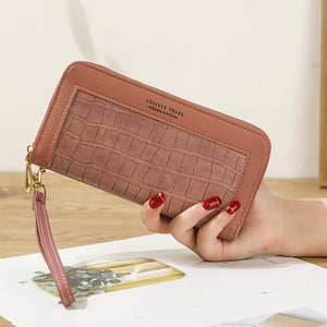 Women's purse long zipper
