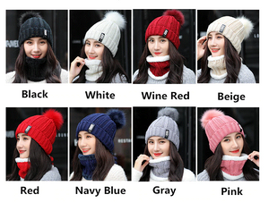 Hair ball warm wool cap