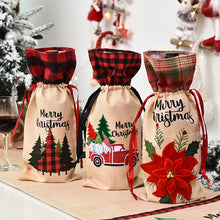 Load image into Gallery viewer, Christmas decoration wine set home furnishing wine bottle set
