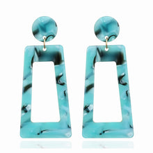 Load image into Gallery viewer, Geometric trapezoidal acetate earrings earrings
