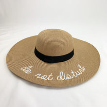 Load image into Gallery viewer, Big eaves straw hat female sunscreen sun hat

