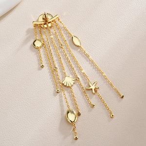 Tassel Earrings Temperament Super Fairy Net Red Earrings