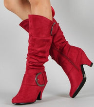 Load image into Gallery viewer, Belt buckle mid boots
