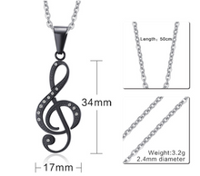 Load image into Gallery viewer, Note necklace
