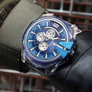 Plastic Ladies And Men Waterproof Tape Quartz Watch