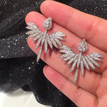 Load image into Gallery viewer, Zircon earrings angel wings earrings
