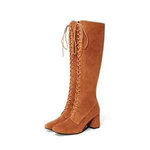 2021 Fashion Ladies Thick Heels Ladies Boots 43