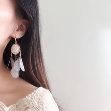 Load image into Gallery viewer, Dream catcher tassel earrings

