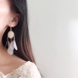 Dream catcher tassel earrings