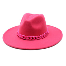 Load image into Gallery viewer, Men&#39;s And Women&#39;s Large Brim Wool Top Hat
