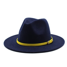 Load image into Gallery viewer, Woolen Hat Big Brimmed Hat Jazz Hat Felt Hat
