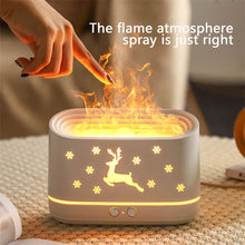 Load image into Gallery viewer, Elk Flame Humidifier Diffuser Mute Household Atmosphere Lamp Christmas Home Decorations
