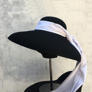 Autumn And Winter Woolenny Big Brim Bowler Hat