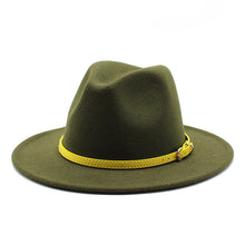Load image into Gallery viewer, Woolen Hat Big Brimmed Hat Jazz Hat Felt Hat
