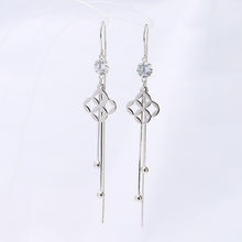 Load image into Gallery viewer, Geometric Earrings Simple Temperament Zircon Sterling Silver Earrings

