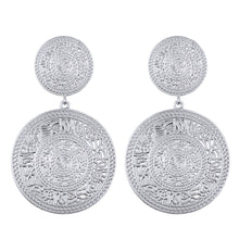 Load image into Gallery viewer, Geometric Round Ethnic Pattern Earrings Earrings
