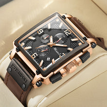 Load image into Gallery viewer, Automatic Square Waterproof Personality Watch Quartz Men&#39;s Watch
