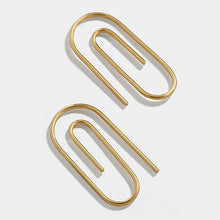 Load image into Gallery viewer, Paper clip earrings female earrings
