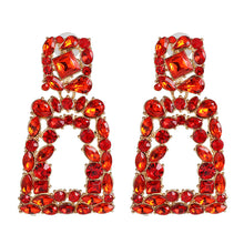 Load image into Gallery viewer, Geometric earrings personality diamond earrings

