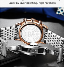 Load image into Gallery viewer, Multifunctional timing quartz watch night light waterproof men
