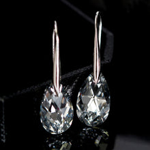 Load image into Gallery viewer, Drop-shaped Austrian Crystal Ear Hook Earrings
