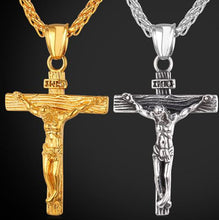 Load image into Gallery viewer, Easter Jesus Cross Necklace Popular Necklace Clavicle Chain Necklace
