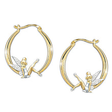 Load image into Gallery viewer, Flower Fairy Gold Diamond Earrings Women&#39;s Earrings
