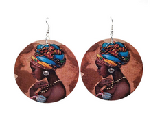 Load image into Gallery viewer, Wood Earrings Print Earrings Earrings
