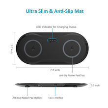 Load image into Gallery viewer, Wireless Charger Dual Mobile Phone Charger
