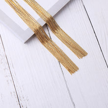 Load image into Gallery viewer, Women&#39;s exaggerated long tassel earrings
