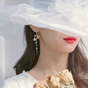 Girl heart ins wind Japanese style earrings