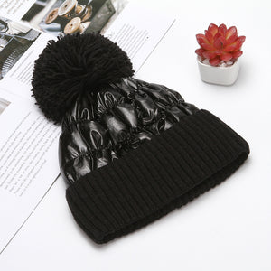 All-match thick woolen hat, ladies warm hat, knitted hat
