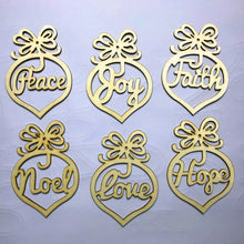 Load image into Gallery viewer, Christmas bulb decoration hollow small pendant
