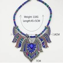 Load image into Gallery viewer, Ethnic Style Necklace Colorful Braided Rope Diamond Necklace
