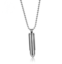 Load image into Gallery viewer, Bullet titanium steel necklace
