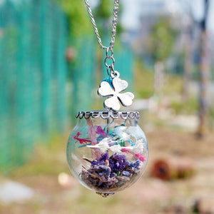 Glass cover necklace