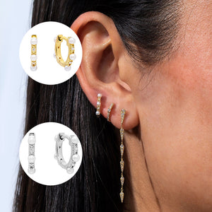Fashionable personality all-match diamond earring earrings