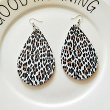 Load image into Gallery viewer, Retro wooden drop earrings female drop earrings carved exaggerated ear jewelry
