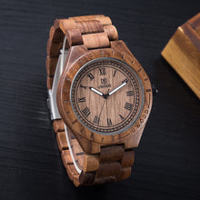 Load image into Gallery viewer, Wooden quartz watch
