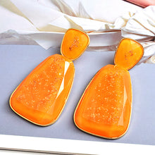 Load image into Gallery viewer, Fashion Earrings Long Resin Geometric Shape Earrings Jewelry
