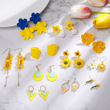 Load image into Gallery viewer, Personalized Net Red Long Tassel Earrings Yellow Earrings  Earrings
