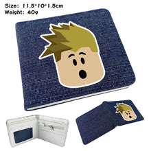 Load image into Gallery viewer, Denim folded leather purse
