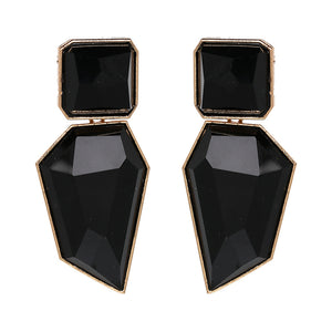 Exaggerated geometric earrings