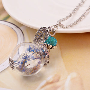 Glass cover necklace