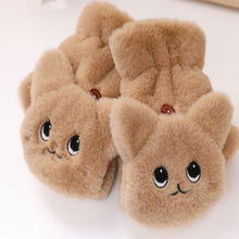 Load image into Gallery viewer, Cute Clamshell Warm And Velvet Padded Gloves
