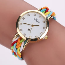 Load image into Gallery viewer, Watch Braided Rope Ladies PU Bracelet Watch Ladies Watch

