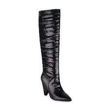 Load image into Gallery viewer, Pointed Thick Heel Fashion Women&#39;s Boots Nightclub High Boots Trendy Shoes
