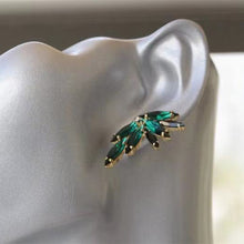 Load image into Gallery viewer, Ear Jewelry Fashion Simple Green Leaf Exaggerated Earrings
