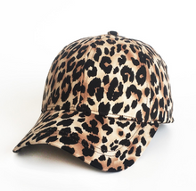 Load image into Gallery viewer, Ladies Leopard Print Hats Wholesale Custom Ponytail Baseball Cap
