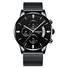 Load image into Gallery viewer, Men Watch Chronograph Sport Mens Watches Top Brand Luxury Waterproof Full Steel Quartz Gold Clock Men Relogio Masculino
